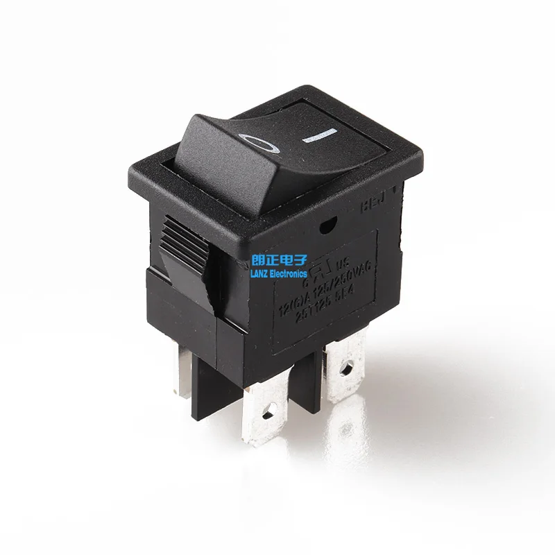 KCD1-201 Beleuchtet Rocker Schalter 4Pins mit Lampe AUF-OFF