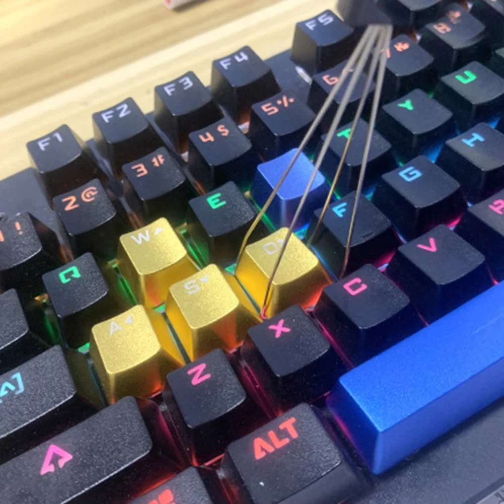 4Pcs สวิทช์กุญแจ Puller Keycap Puller สายแป้นพิมพ์เครื่องมือกำจัดคีย์บอร์ดเปลี่ยนเครื่องมือสำหรับ Cherry MX