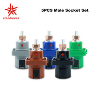 5PCS POWERART 400 Amp Male Socket Set Single Pole Power Connector Panel Source Compatible with Powerlock