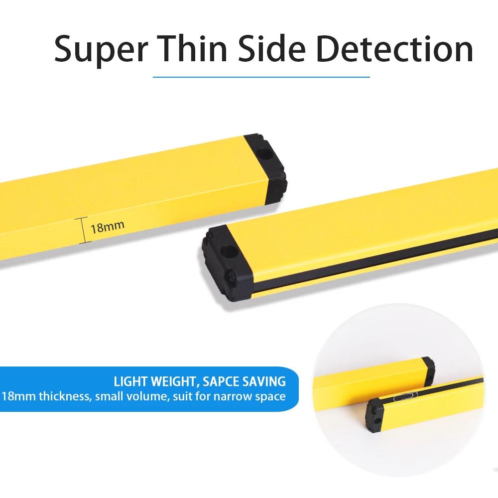 Imagem -02 - Cloweit-cortinas de Luz de Segurança Proteção de Dispositivos de Grade Super Fino 18x35 Aps1826 28 30 3240 24v Npn Pnp