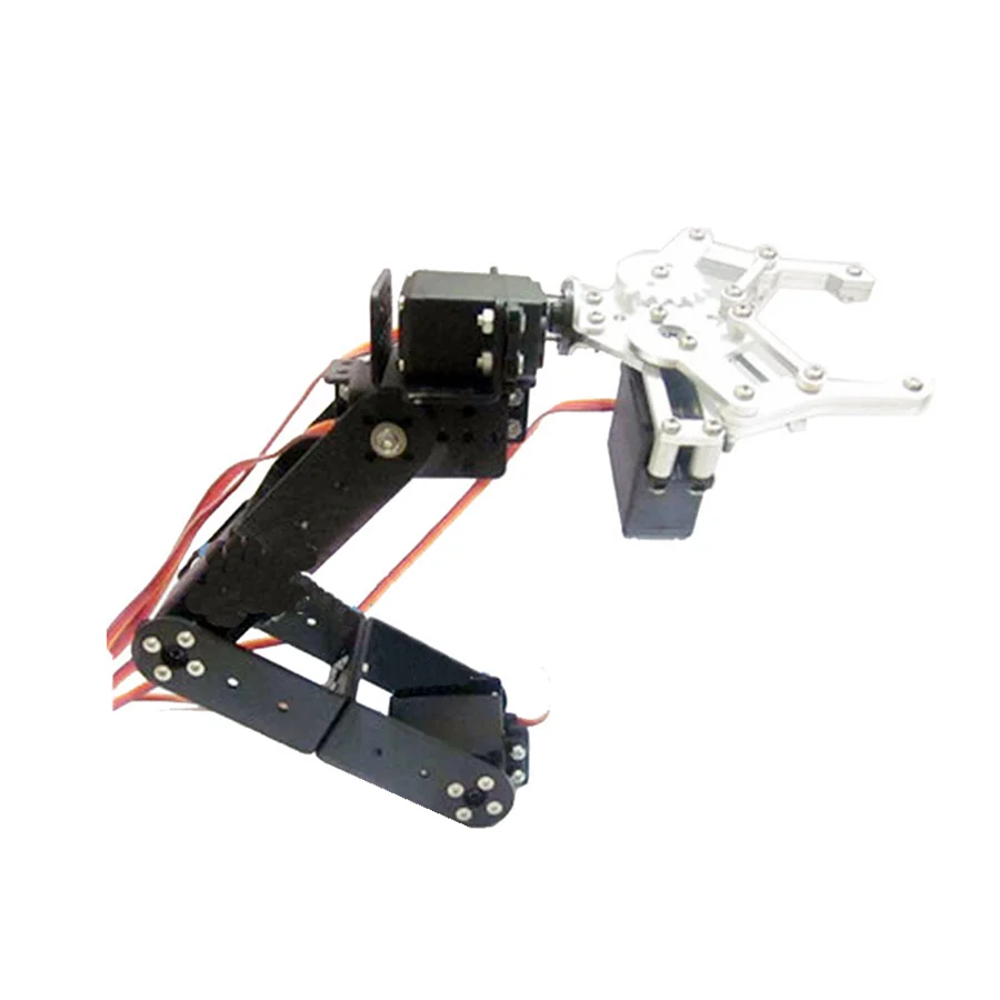 Original 5DOF Robot Arm/ A full set of Aluminum Robot Arm Servos Bracket and 1 pcs Metal Mechanical Claw  PTZ robot