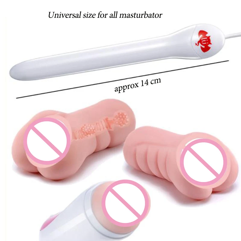 14CM USB Heating Rod For Sex Dolls Accessories Silicone vaginal Male Masturbator Cup Sex Toys for Men Heated Stick Pussy Warmer