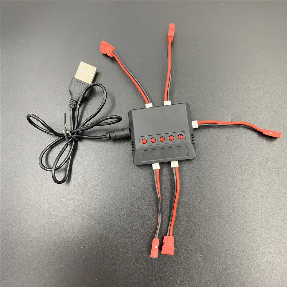 3.7V Lithium Battery Balance USB Charger PH2.0 Connector Wire For H36 X5C X5S X5SC X5SW X5HW X5UW X5UC H107L H107C RC Drone