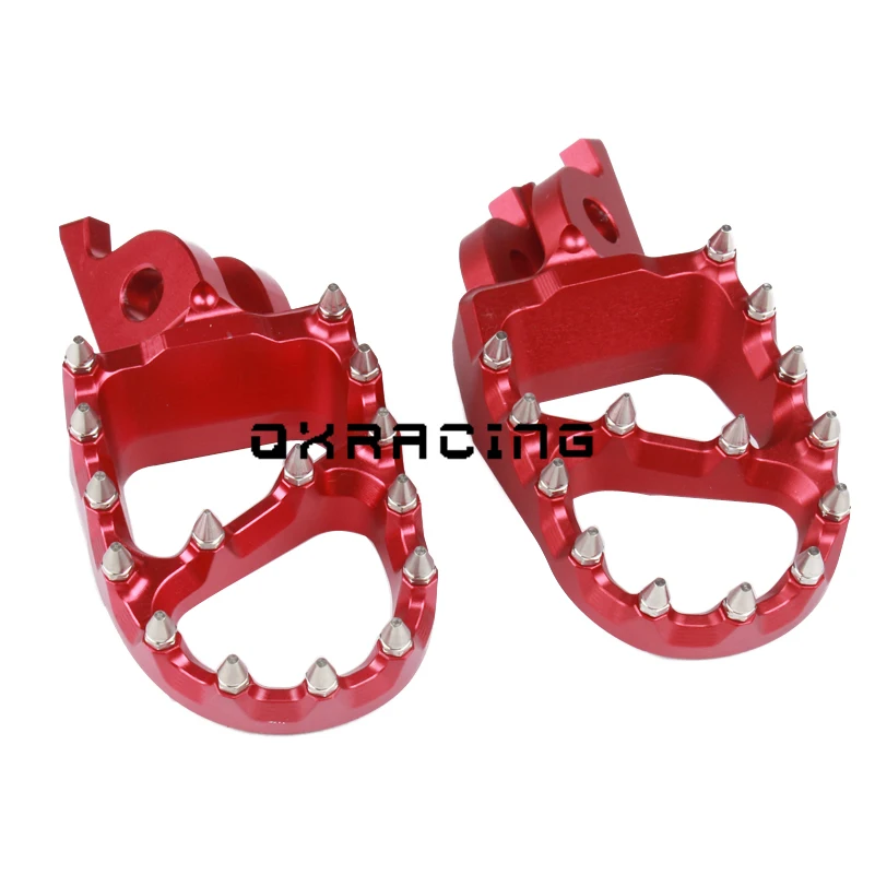 

Motorcycle Aluminum FootRest Footpegs Pedals For HONDA CR125 250R CRF250R CRF250X CRF450R CRF450RX CRF450X CRF250L