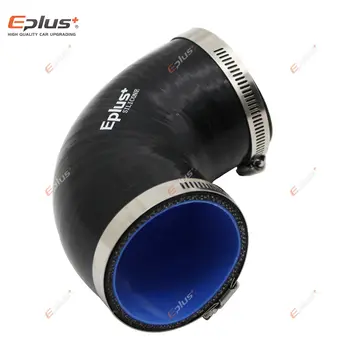 EPLUS 通用矽膠管 90 度彎頭汽車中冷器渦輪進氣管接頭黑色多尺寸 8 最佳銷售 汽車軟管 - №6