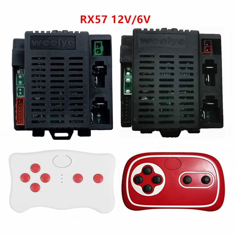 Wellye RX57 12V 6V 2.4G Bluetooth Remote Control and Receiver for Children Electric Car Replacement Accessories