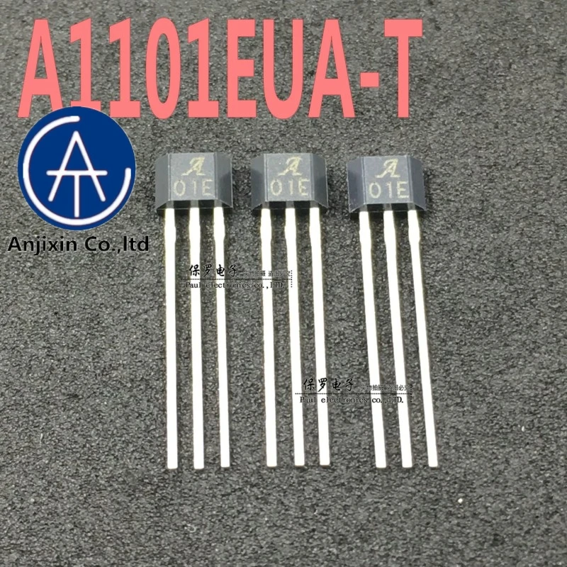 

10pcs 100% orginal new real stock A01E Unipolar Magnetic Hall Switch Element A1101EUA-T 01E Hall Sensor TO-92S