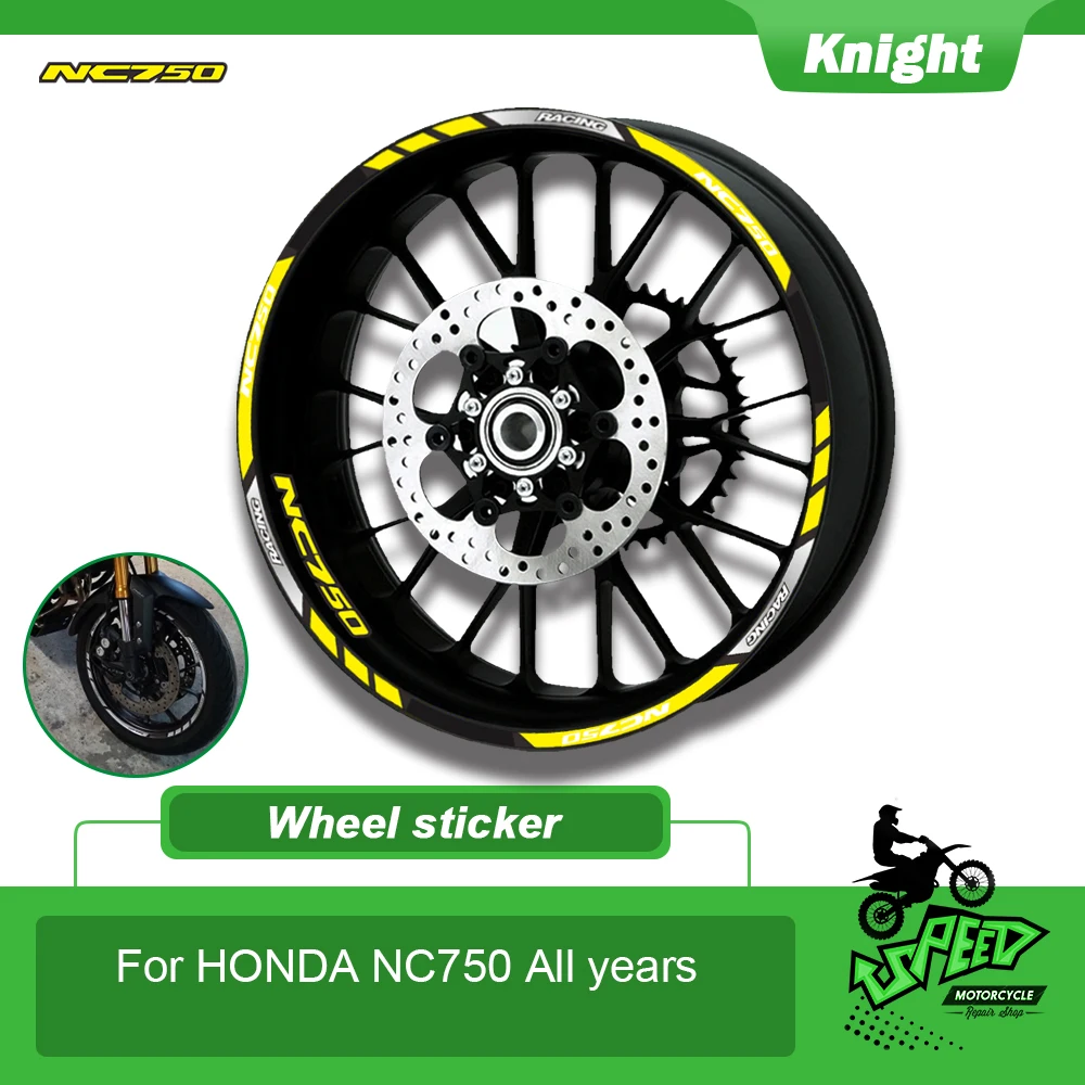 

Motorcycle decals Rim Wheel Decal Reflective Colors Adhesive Stickers Rim decoration film For Honda NC750S NC750X NC750