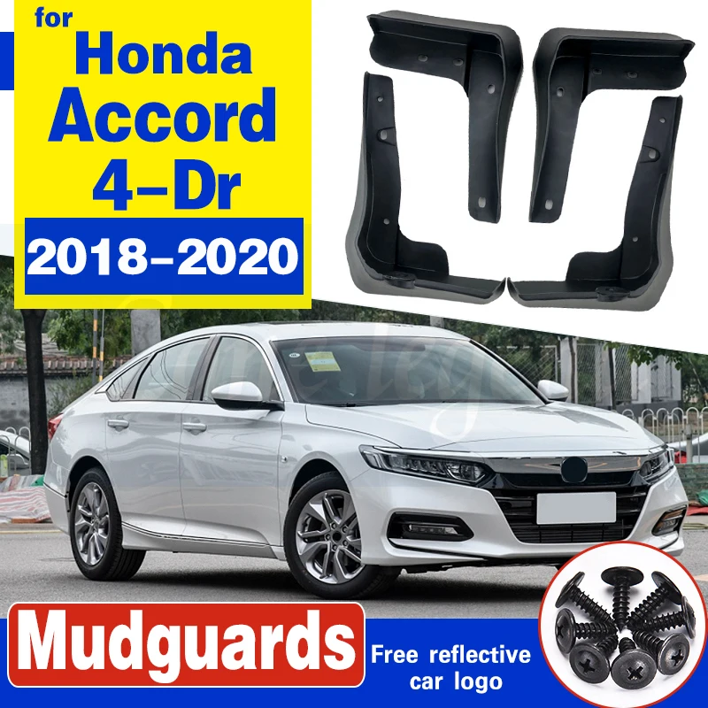 

OE Styled Set Molded Car Mud Flaps For Honda Accord 2018-2020 4-Dr Sedan Mudflaps Splash Guards Mud Flap Mudguards Accessories