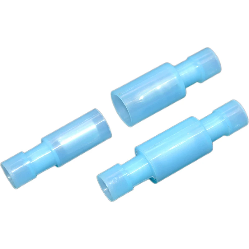 100 Blue 16-14 Gauge Fully Insulated Nylon Bullet Connectors Wire Terminals Mates male & female