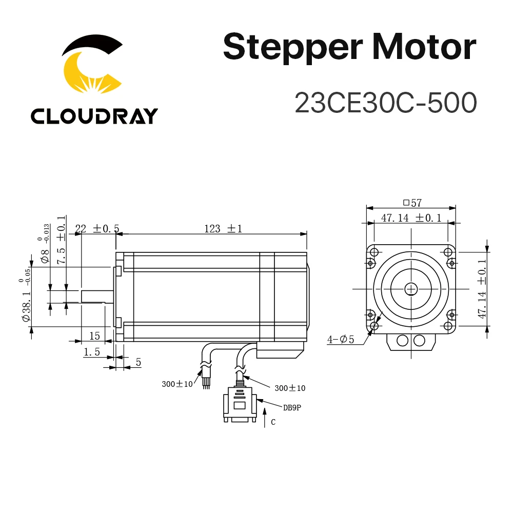 Cloudray Nema 23 Stepper Motor with Encoder 3.0N.m Closed Loop Stepper Motor Driver Easy Servo Driver with 1.5m Free cable