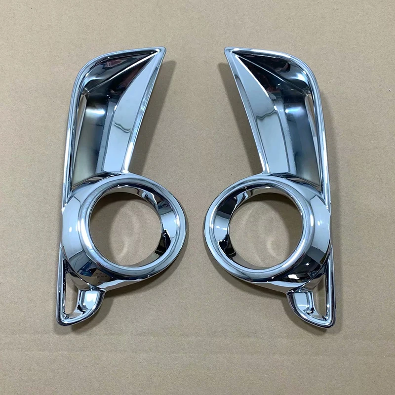 For Toyota Highlander 2018 2019 ABS Chrome Front Reflector Fog Light Lamp Cover Sticker Decoration Trim Accessories 2 Pcs/lot