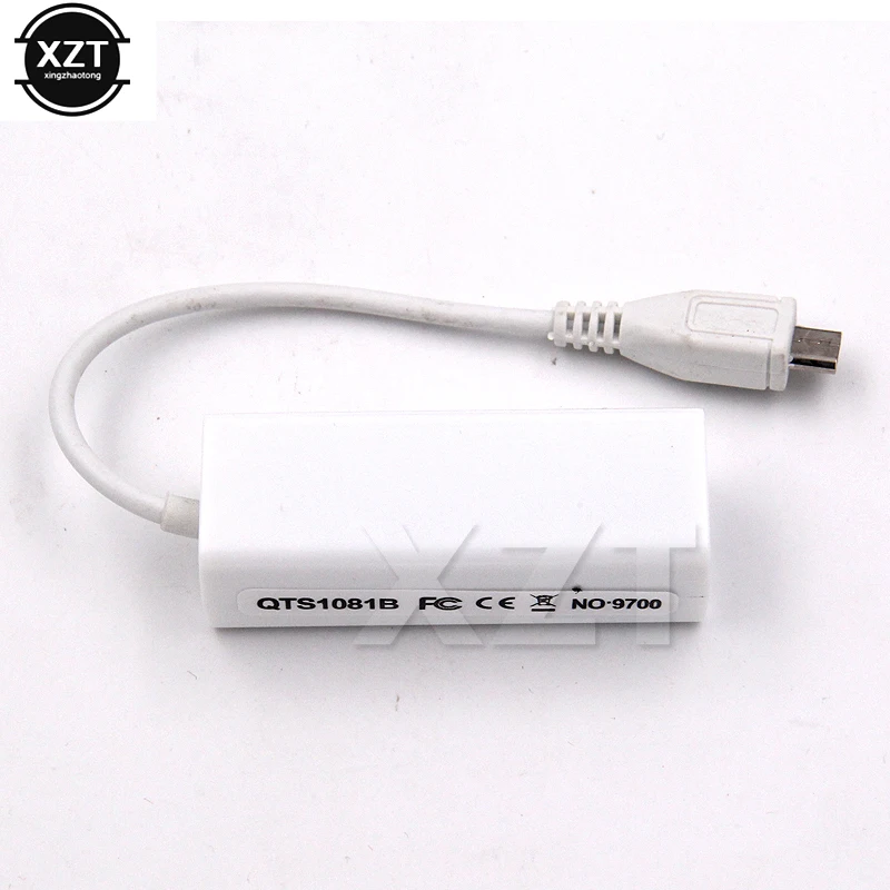 Micro Usb 2.0 Mannelijke Naar RJ-45 Vrouwelijke 5-Pins 10/100 Ethernet Lan Netwerkkaart Adapter Voor Tablet Ic Ethernet Lan Hot