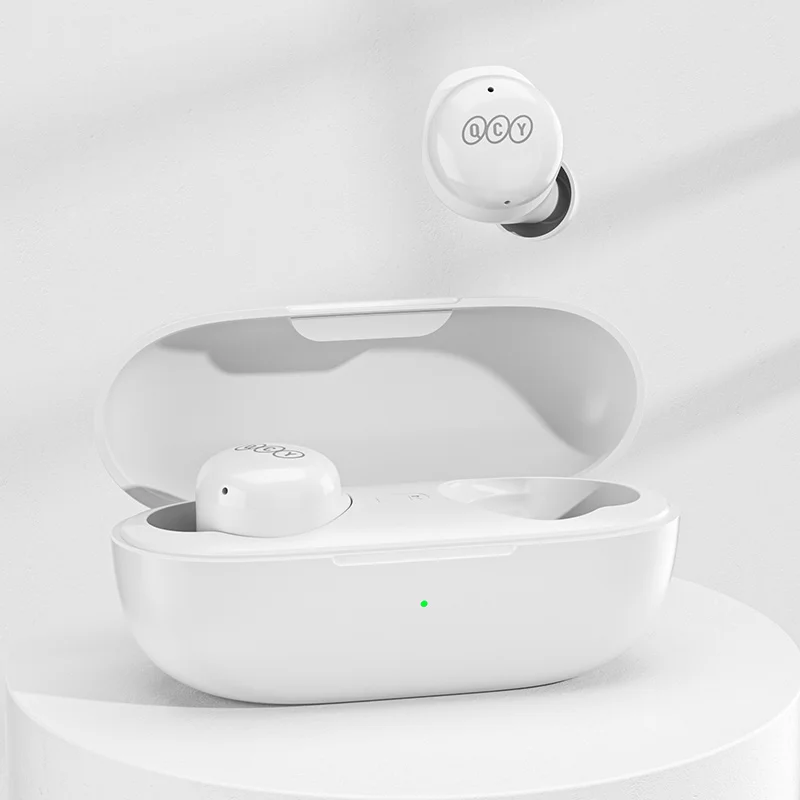 سماعة أذن QCY لاسلكية ، سماعة رأس ، وضع زمن استجابة منخفض ، سماعات أذن أصلية ، AAC ، صوت عالي الدقة ، برنامج الترميز ، التحكم باللمس ، T17 ، ENC ،