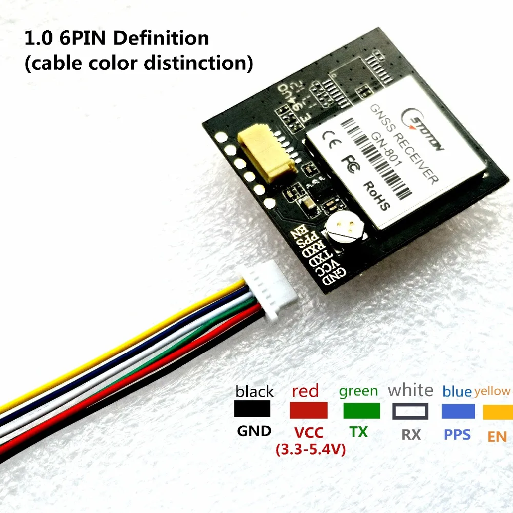 3.3-5V TTL UAR GPS Modue GN-801 GPS GLONASS dual mode M8n GNSS Module Antenna Receiver , built-in FLASH,NMEA0183 FW3.01 TOPGNSS