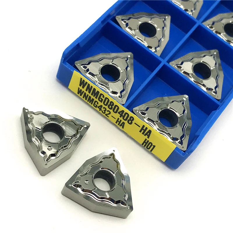 WNMG080402 HA H01carbide inserts External round turning tool for aluminum CNC turning insert Cutting tool