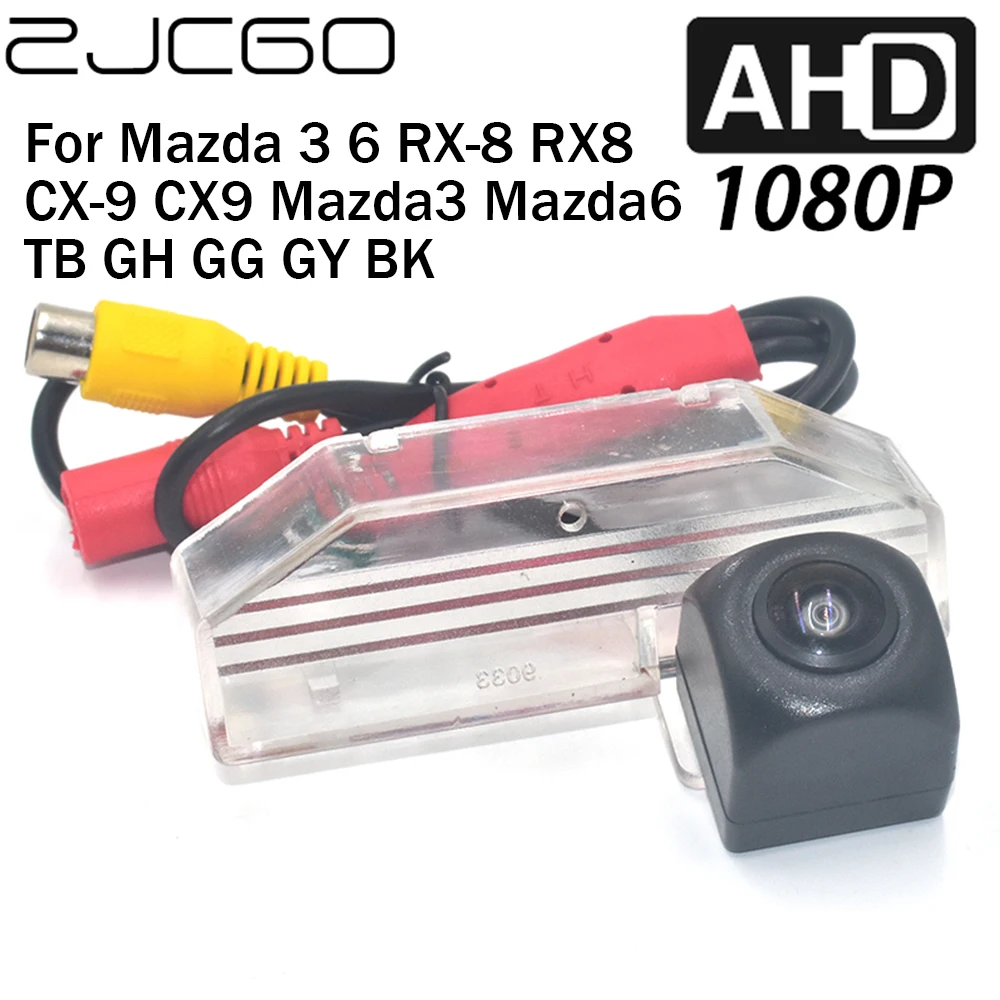 

ZJCGO Car Rear View Reverse Backup Parking AHD 1080P Camera for Mazda 3 6 RX-8 RX8 CX-9 CX9 Mazda3 Mazda6 TB GH GG GY BK