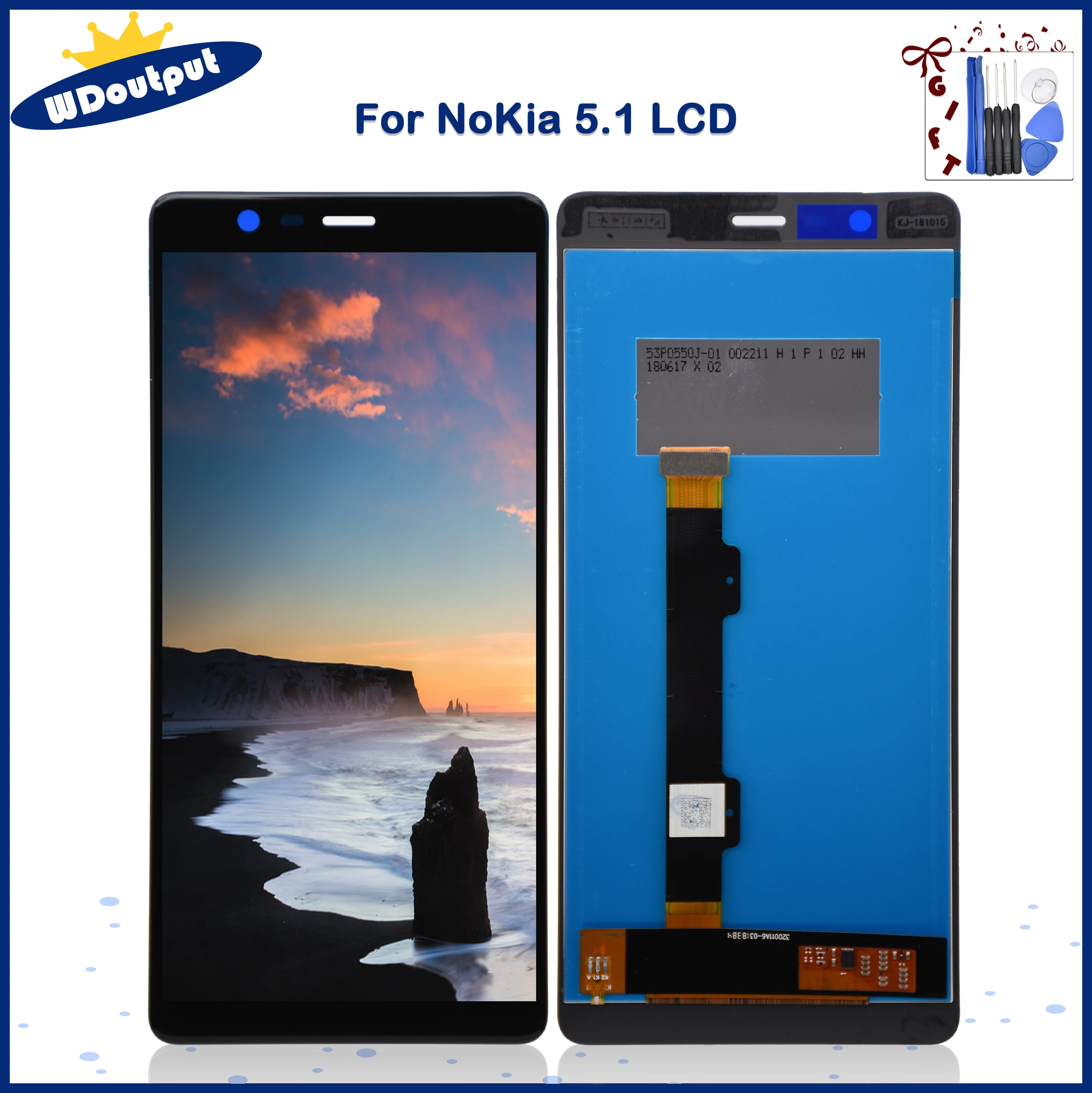 

5.5"For Nokia 5.1 Lcd Disaplay Touch Screen Digitizer Assembly Replacement For Nokia 5.1 TA-1061 TA-1075 TA-1076 TA-1081