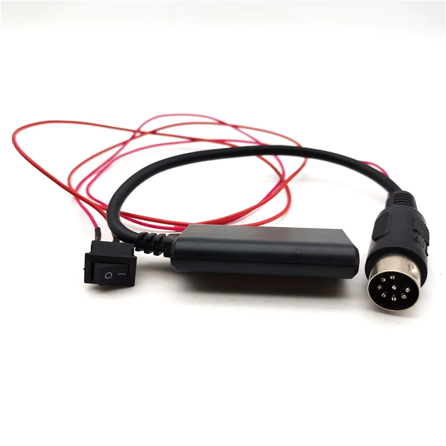 Round 8Pin CD Changer Bluetooth Module Music Aux IN Adapter For Nissan Teana JK230 JM230 JK200 2004-2008 Old Version CD