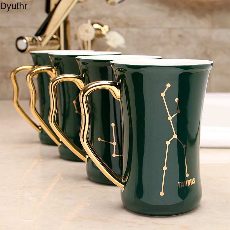 Bathroom accessories creative constellation ceramic bathroom tooth brushing cup mouthwash cup couple student wash cup set DyuIhr