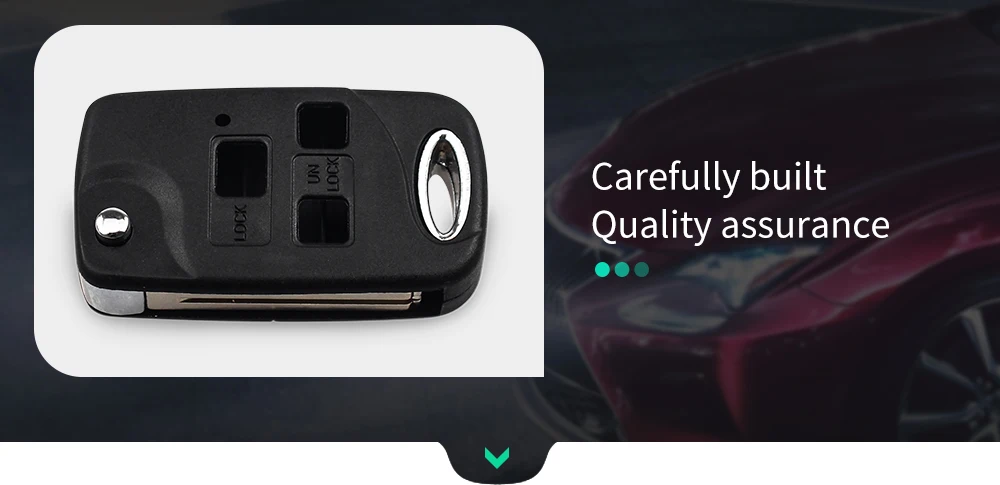 3Pulsante Chiave A Distanza Dell'automobile Borsette Copertura Della Cassa Fob Accessori di Ricambio Per Toyota Yaris Hiace Corolla Avensis Camry