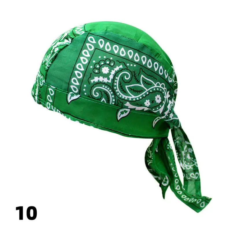 Fashion Pirate Cap Men Cotton Printed Sun Protection Cycling Summer Bandana Cashew Women Hat Spring Hip-hop Headscarf Headband