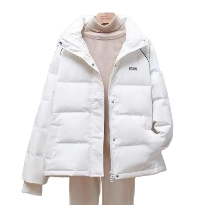 

Winter white Down padded jacket women Korean version loose wave winter thick padded jacket