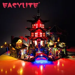 LED Light Set For 70751 And 06022 TEMPLE Of Airjitzu DIY Toys Building Blocks Bricks Only Lighting Kit Not Include Model