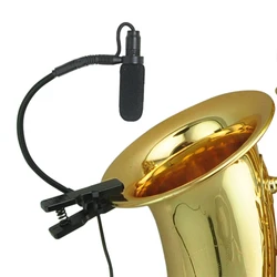 3 Pin 4 PIN XLR Saxophone Microphone 3.5mm Plug Mini Music Instrument Mic Omni Directional Type Sax Microphone IM-20