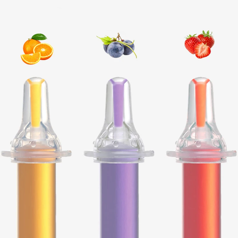 New Feeding Utensils Needle Feeder Squeeze Medicine Dropper Dispenser Pacifier Baby Kids Smart Medicine Dispenser Multi-colors