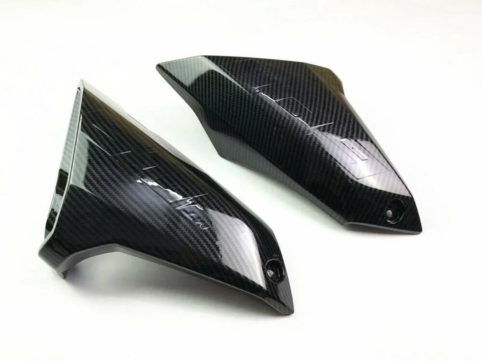 Carbon Fiber Pattern Side Tank Cover Air Intake Fairing Cowl Kit for YAMAHA MT09 FZ09