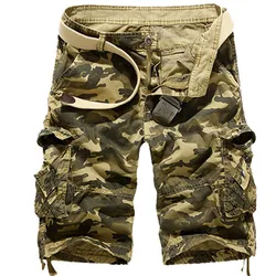 Pantaloncini Casual Mens Camouflage Mens Cargo Shorts Outwear estate vendita calda qualità cotone abbigliamento di marca pantaloni sportivi maschili militari