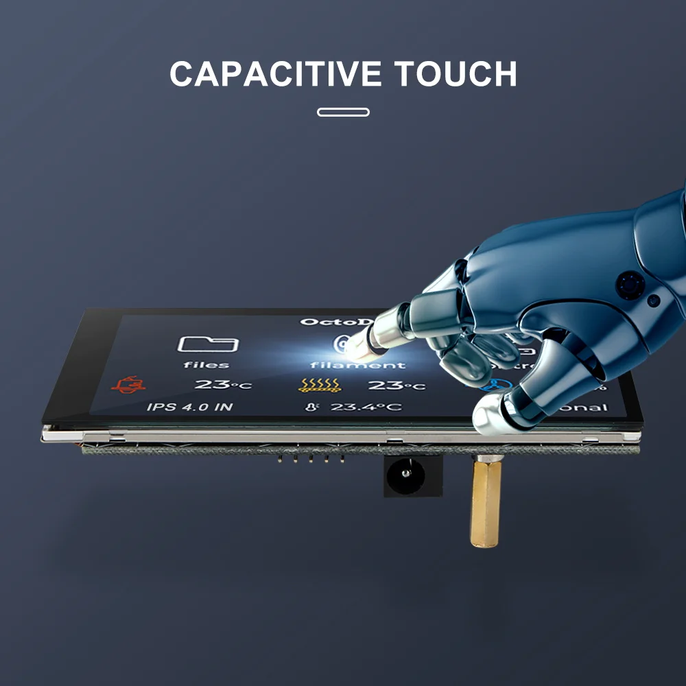 Imagem -03 - Fysetc-tela de Toque Capacitiva para Impressora 3d ui Octoprint Tela Lcd Ctp 800x480 Pixels 4