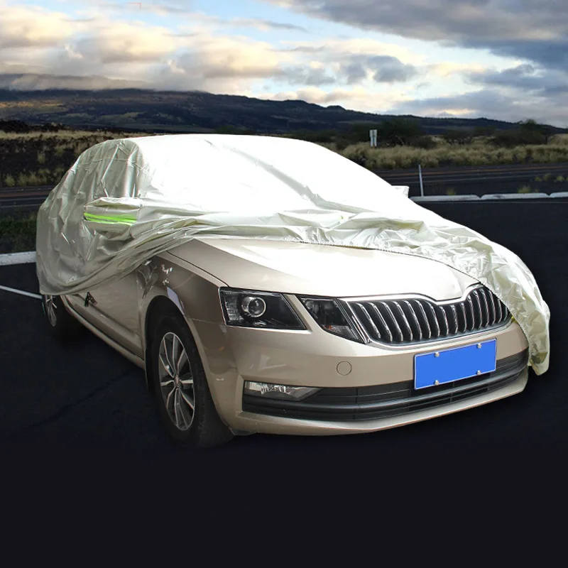 

1 шт. для Skoda Octavia 2015-2018 Octavia Wagon 2017-2018 четыре сезона кашемировый утолщенный защитный чехол с защитой от дождя