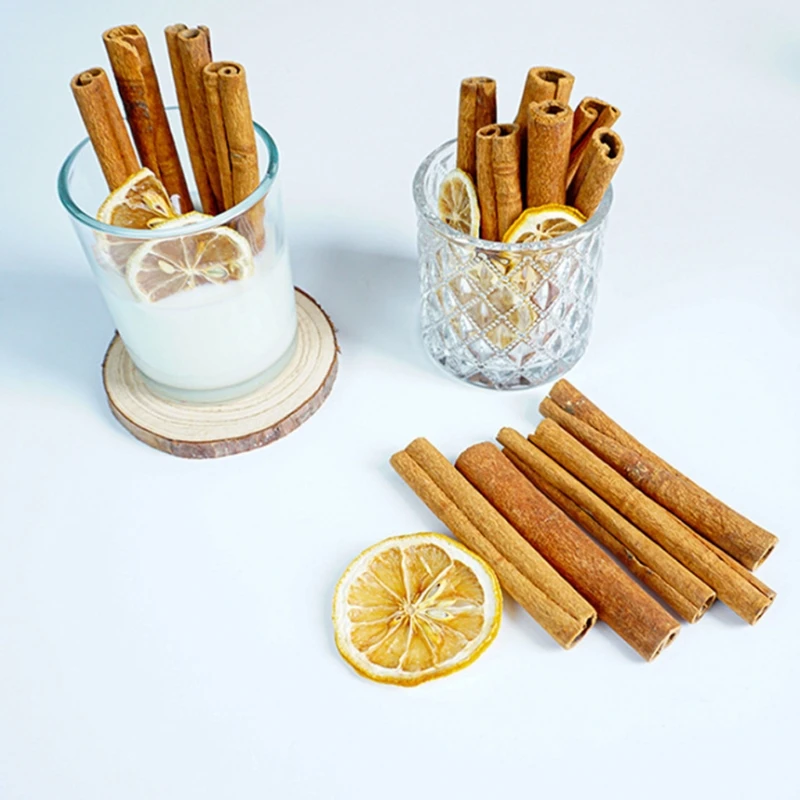 5Pcs/Pack Natural Organic Cinnamon Sticks DIY Supply for Christmas Wreath Scented Candles Handmade Soap Home Decor