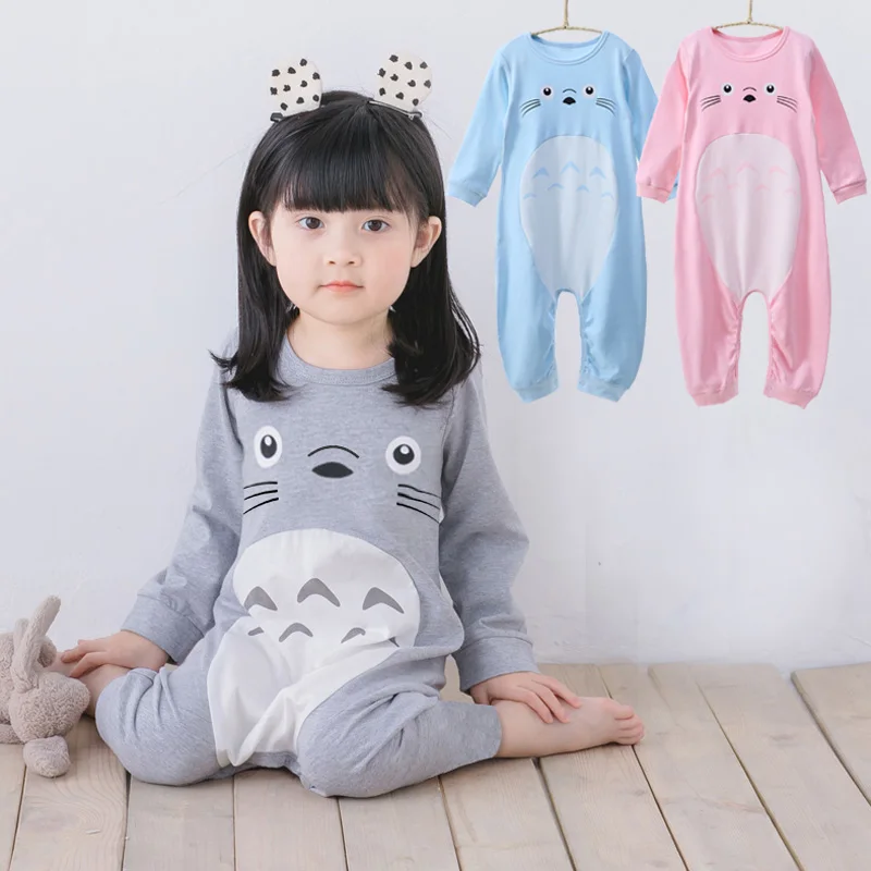 Toddler Big Boy Girl 100% Cotton Romper Long Sleeve Children Home Clothing Pajamas Sleepwear Kids XXL overalls 2 to 6  years