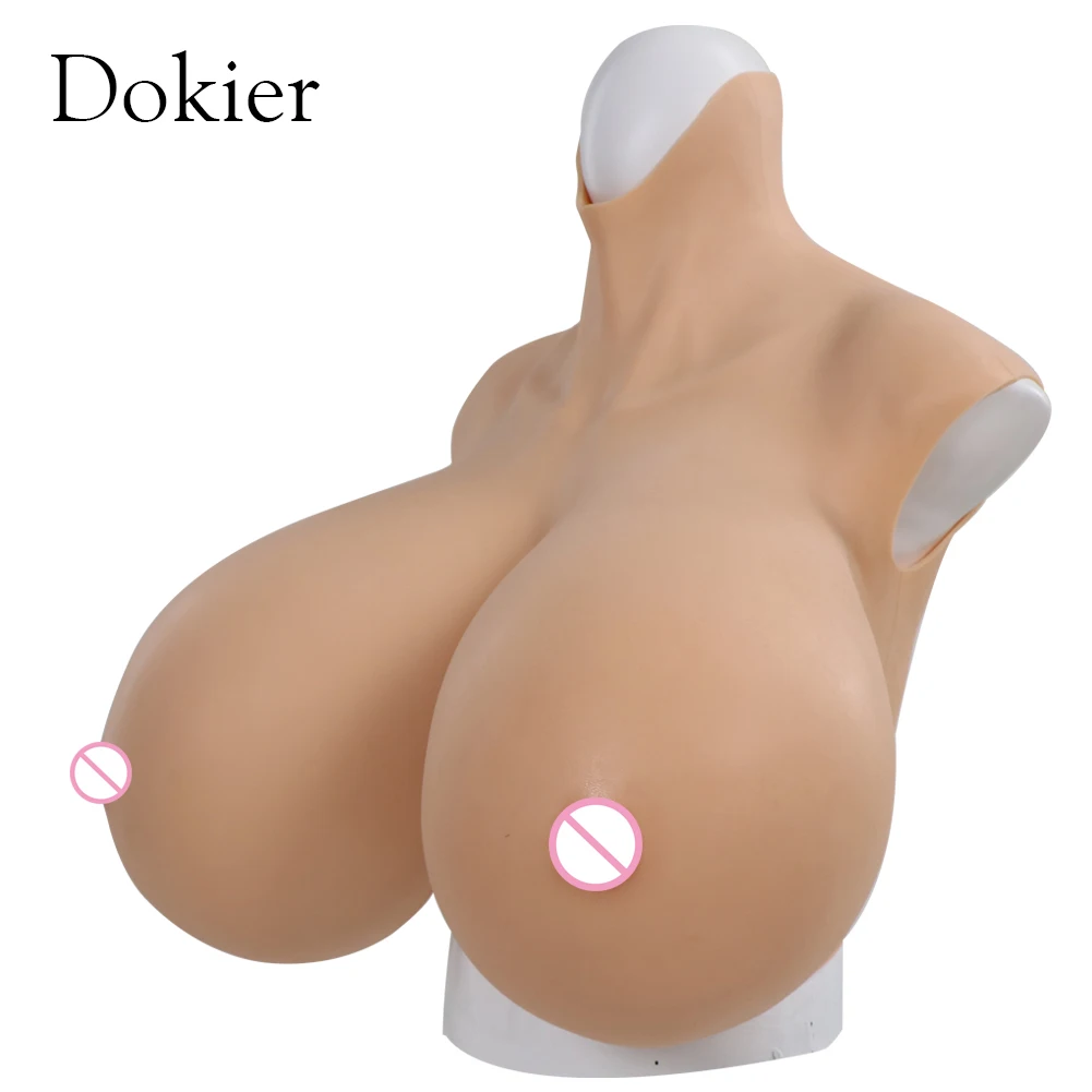 Dokier Z Cup Huge Fake Breast Forms Boobs Realistic Silicone for Crossdressers Drag Queen Crossdressing Breastplates Boobs