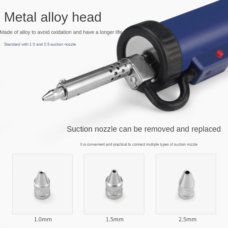 Electric Tin Suction Portable Strong Disassembly Soldering Tin Suction Pen Metal Head Electrothermal Dual Tin Suction Pen