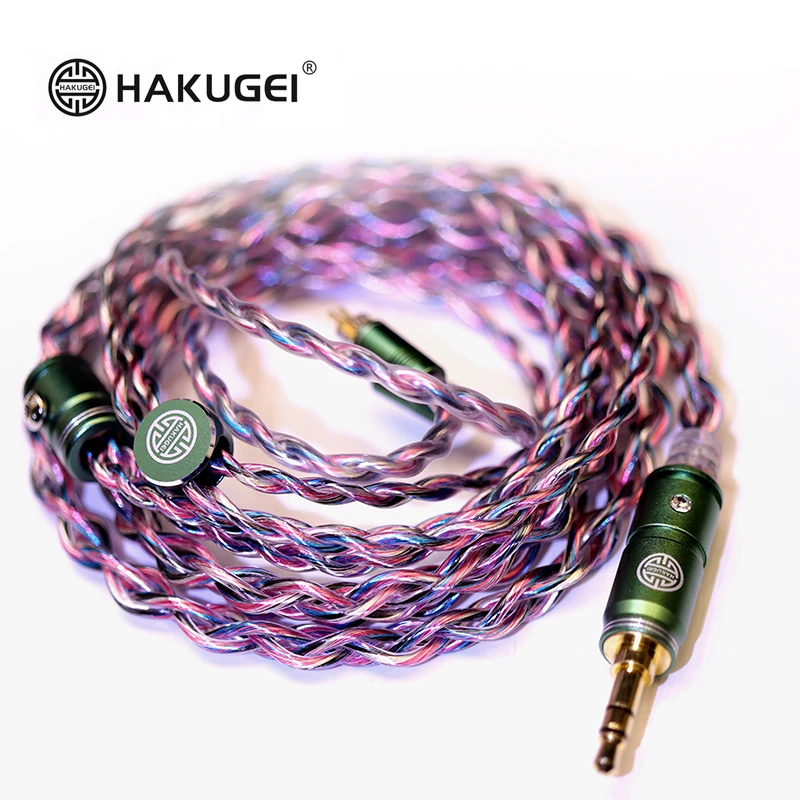 

FENGEU HAKUGEI RAINBOW UNICORN 7NOCC Litz Wire 20awg HiFi Earphone Upgrade Cable MMCX 2Pin 0.78mm A2DC IE80/80S