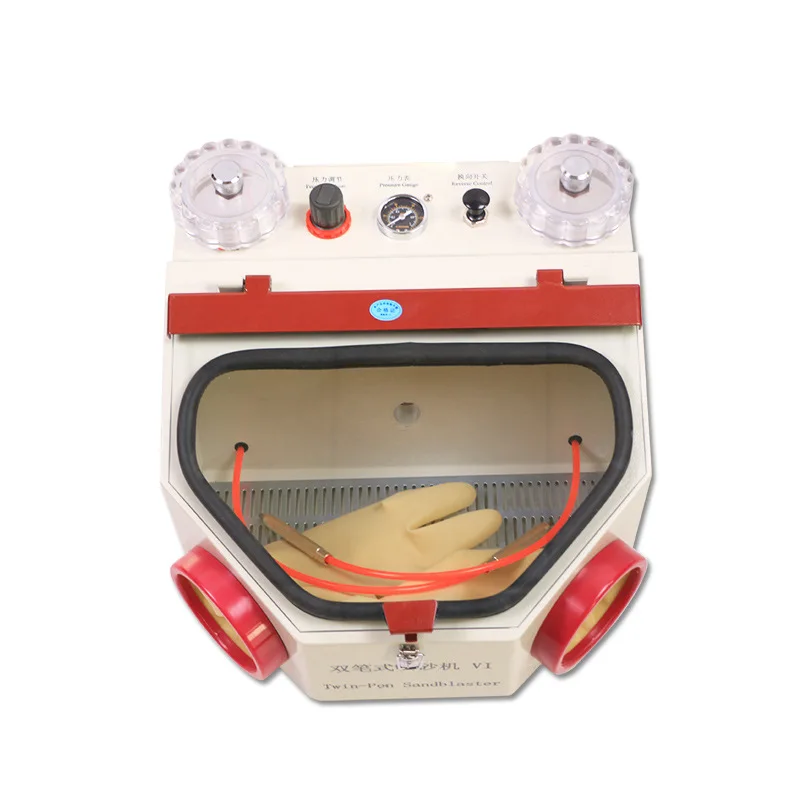 Dental Twin-pen Blasting Unit Dental lab sandblast machine electric sand blasting Dental Sandblaster