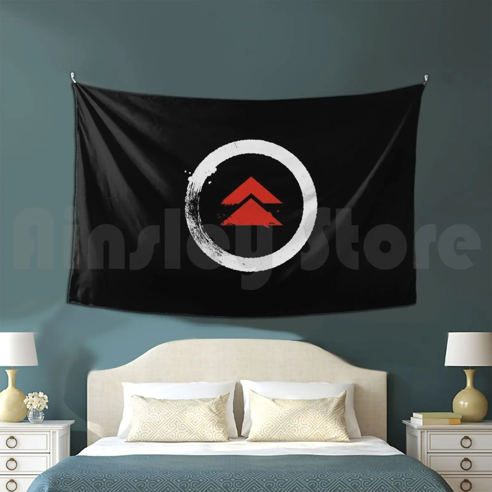 Ghost Of Tsushima-Sakai Tapestry Living Room Bedroom Ghost Of Tsushima Ghost Tsushima Clan Sakai Jin Sakai