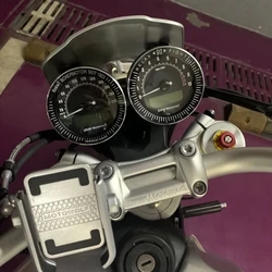 2 Pieces CNC Aluminum Motorcycle Speedometer Bezel Gauge Ring Tachometer Odometer Trim Cover for R Nine T R9T 2019-2020
