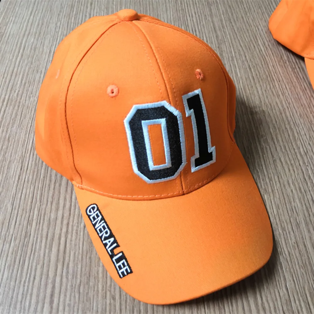 General Lee 01 Orange Embroidered Hat Good OL\' Boy Dukes Baseball Cap
