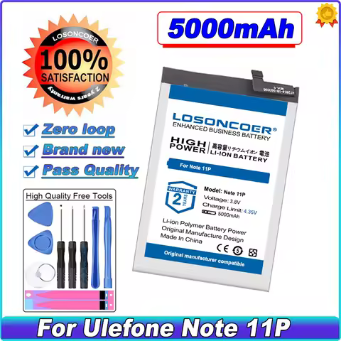 5000mAh Battery For Ulefone Note 11P Mobile Phone Battery