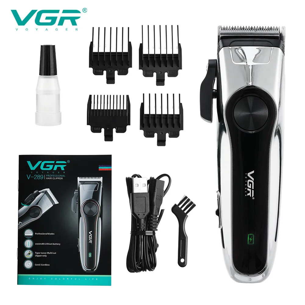 VGR V289ผม Clipper มืออาชีพตัดผมใหม่ High-Power กรรไกรเครื่องโกนหนวดผมครัวเรือน Trimmer สำหรับชาย Personal Care VGR v-289