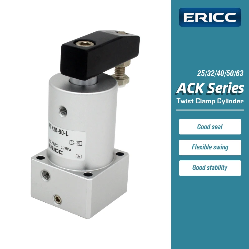 

ACK series Pneumatic Rotary Clamping Air Cylinder 90° degree swing ACK25x90 ACK32X90 ACK40X90 ACK50X90 ACK63X90-L/R