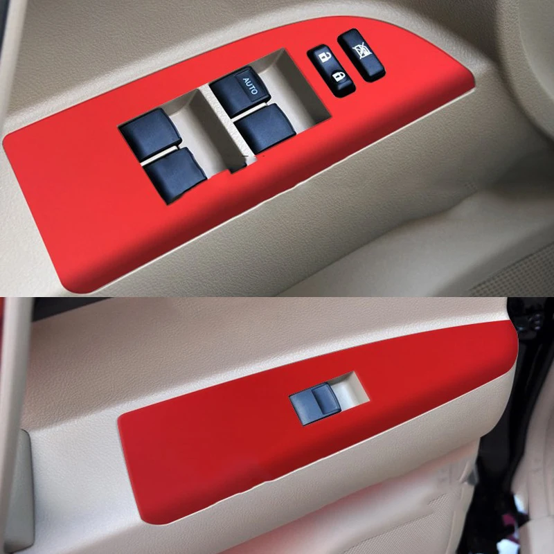 Car Sticker For Toyota Highlander 2015 2013 2012 2010 2009 Carbon Fiber Pattern Interior Sticker Set Decal Trim Car Accessories