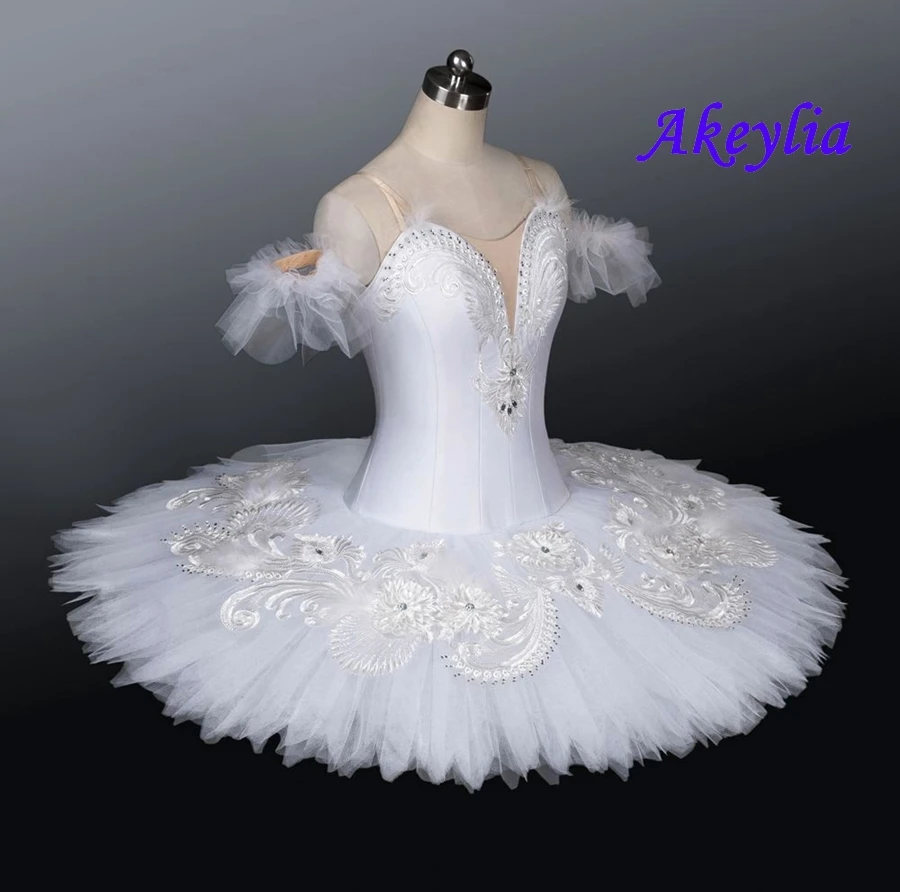 White Swan Lake professional Ballet Tutu platter for girls sleeping beauty pancake tutus  Snow Queen for the Nutcracker JN0240