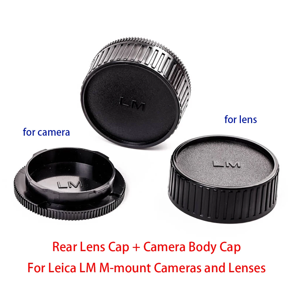 For Leica LM M-mount Cameras and Lenses , Rear Lens Cap + Camera Body Cap Set