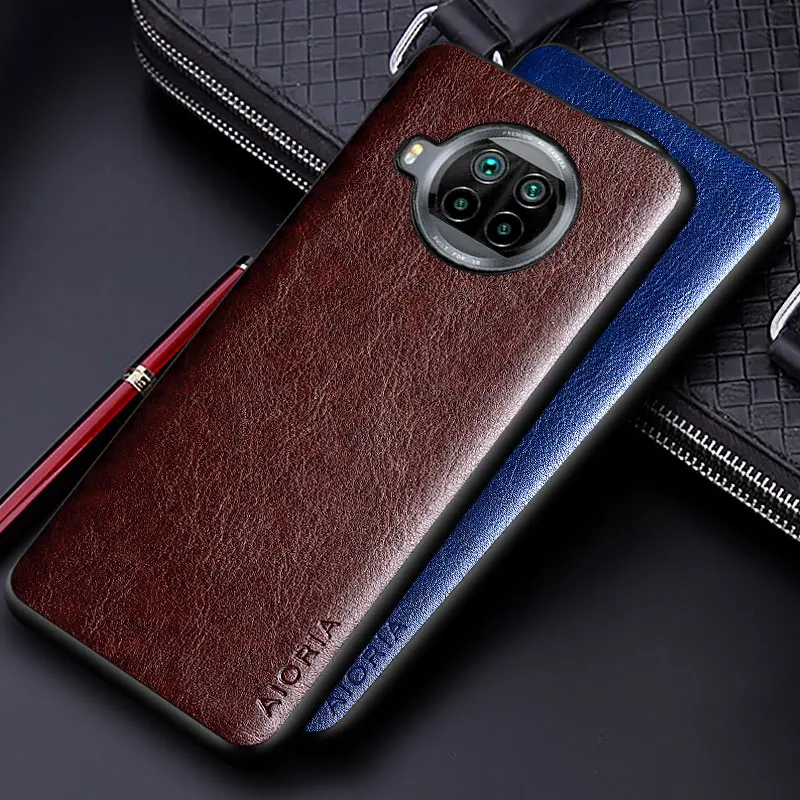 Luxury PU leather Case for Xiaomi Mi 10T Lite Pro with Business solid color design phone cover for Xiaomi Mi 10T Pro case funda